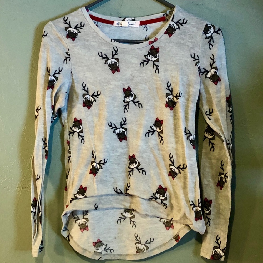 🐕 The Pug Christmas LS Shirt